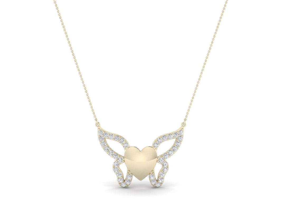 Butterfly Diamond Chain Necklace