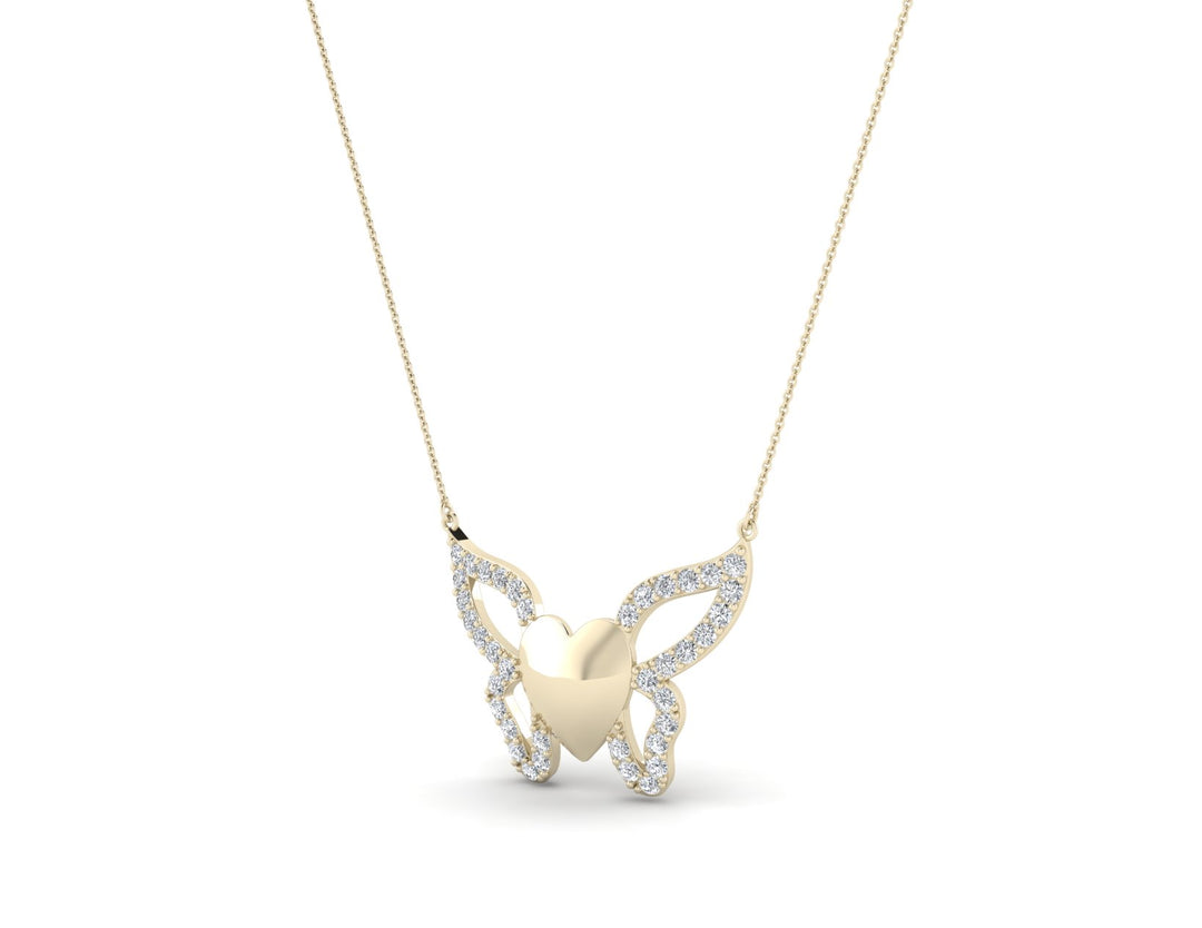 Butterfly Diamond Chain Necklace