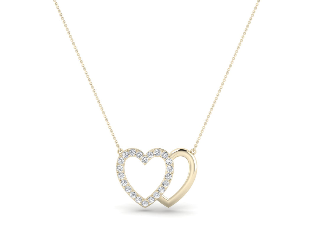 Radiant Twin Heart Necklace