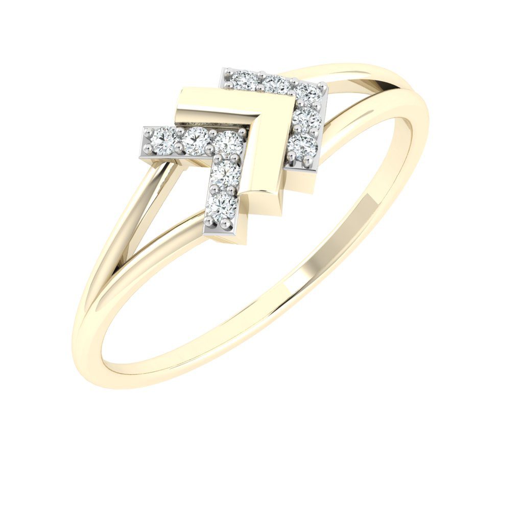 Cupid Arrow Diamond Ring