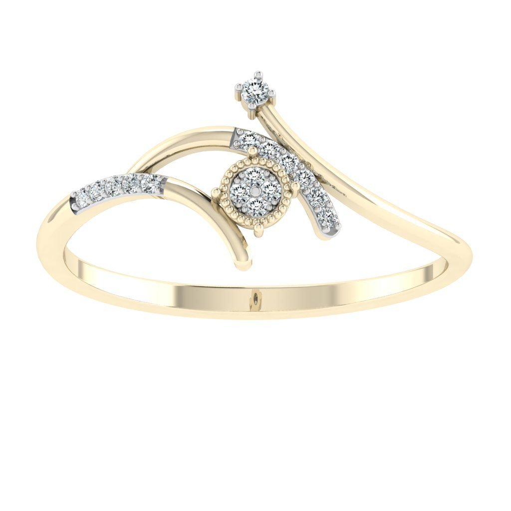 Delicate Milgraine Diamond Ring