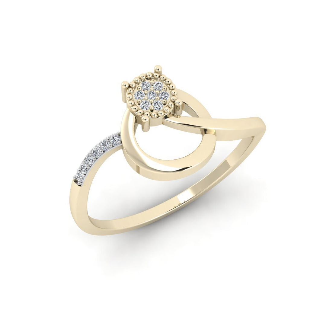 Delicate Milgrain Diamond Ring