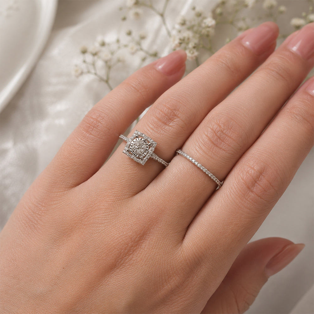 Miracle Plate Diamond Ring
