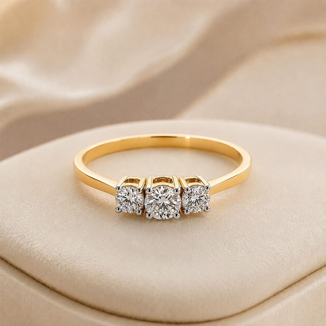 Three-Stone Diamond Ring