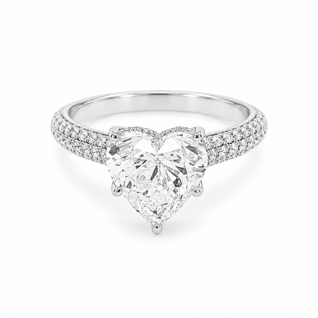 Celestial Heart Halo Ring