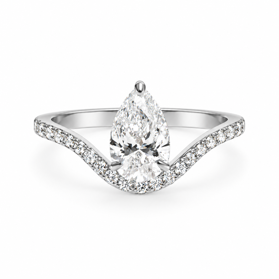 Wave Diamond Ring