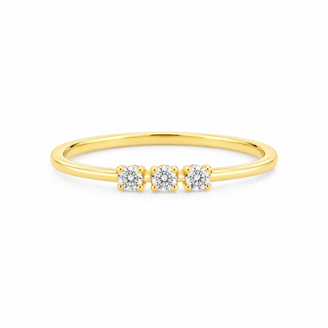 Three Stone Diamond Ring