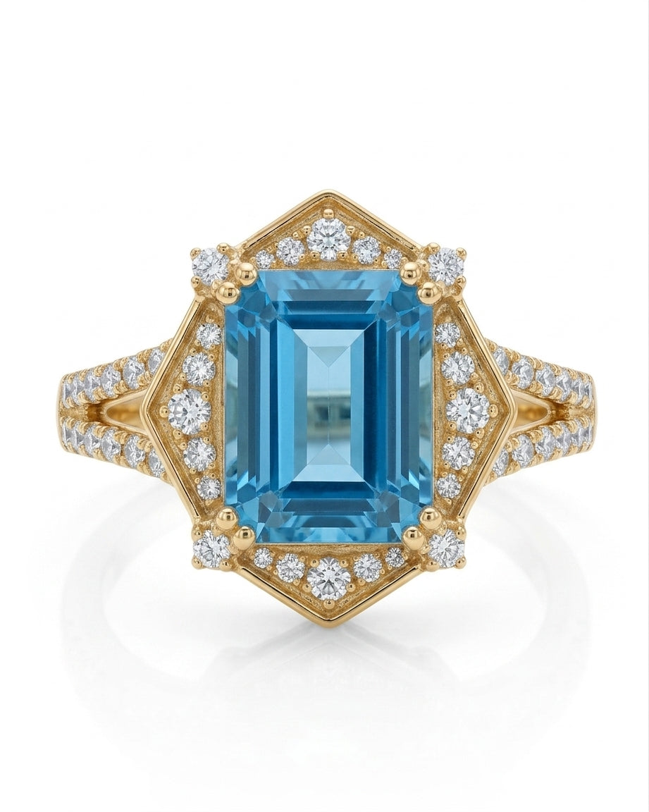 Sky Blue Topaz Ring