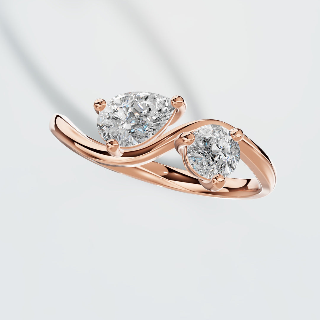 Twin Flames Diamond Ring