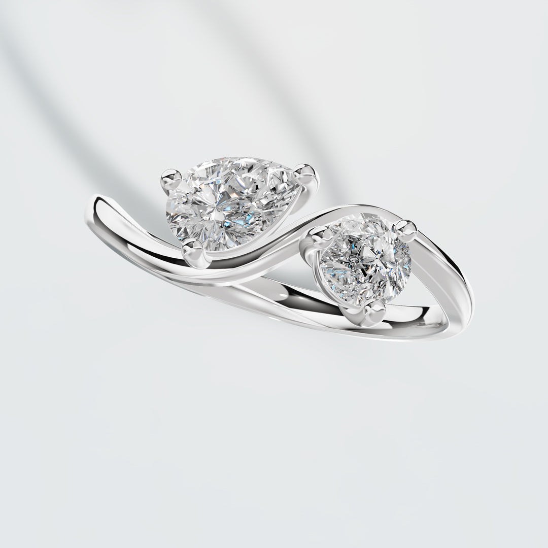 Twin Flames Diamond Ring