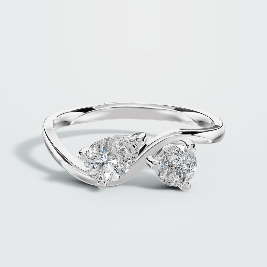 Twin Flames Diamond Ring