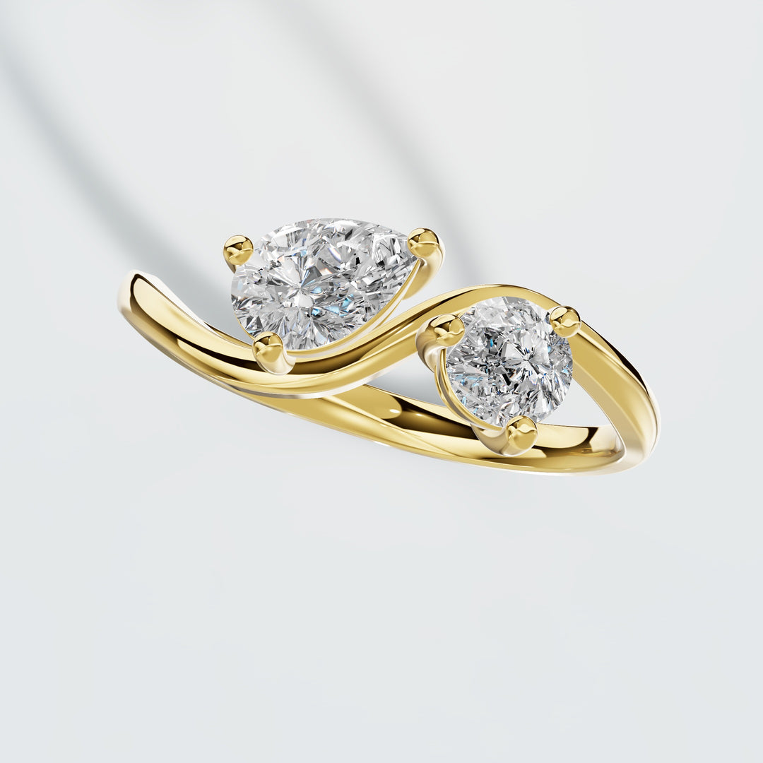 Twin Flames Diamond Ring