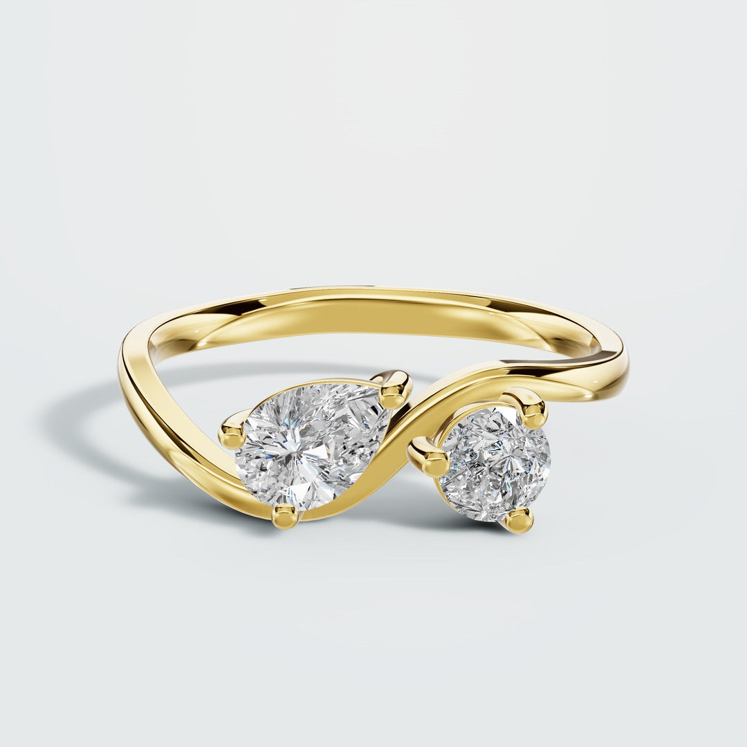 Twin Flames Diamond Ring