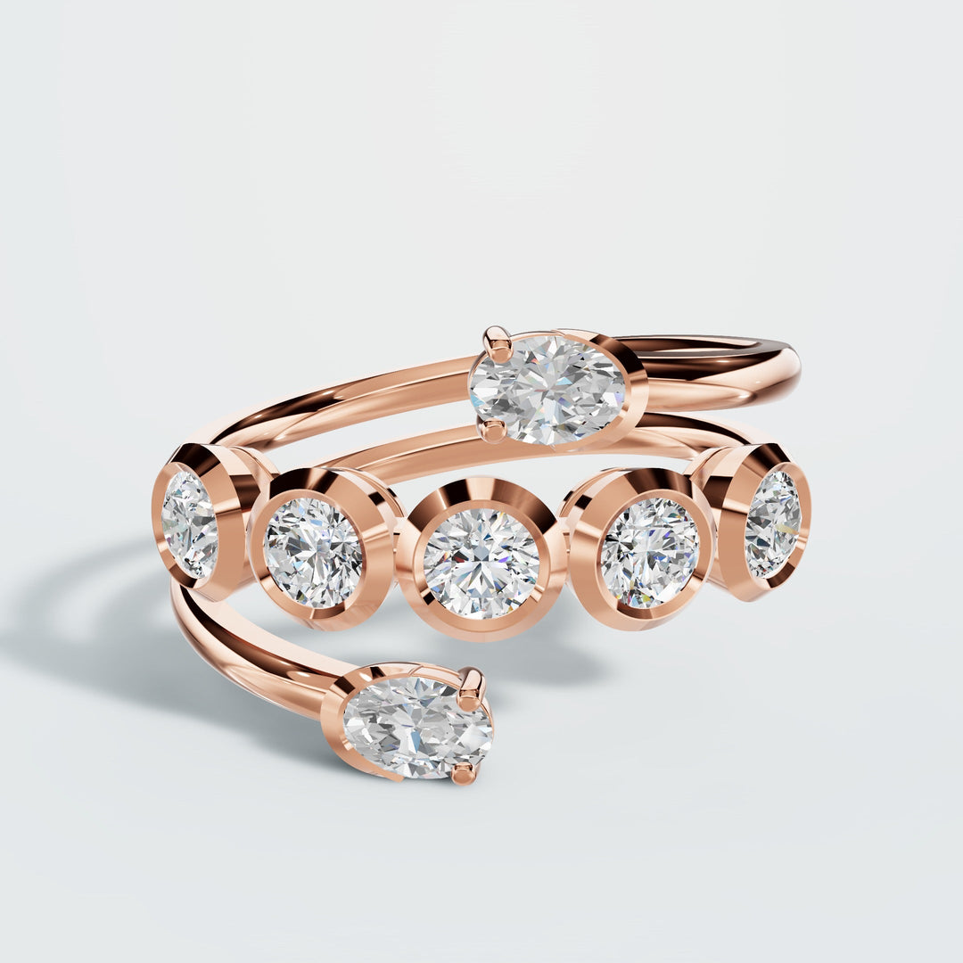 Radiance Row diamond ring
