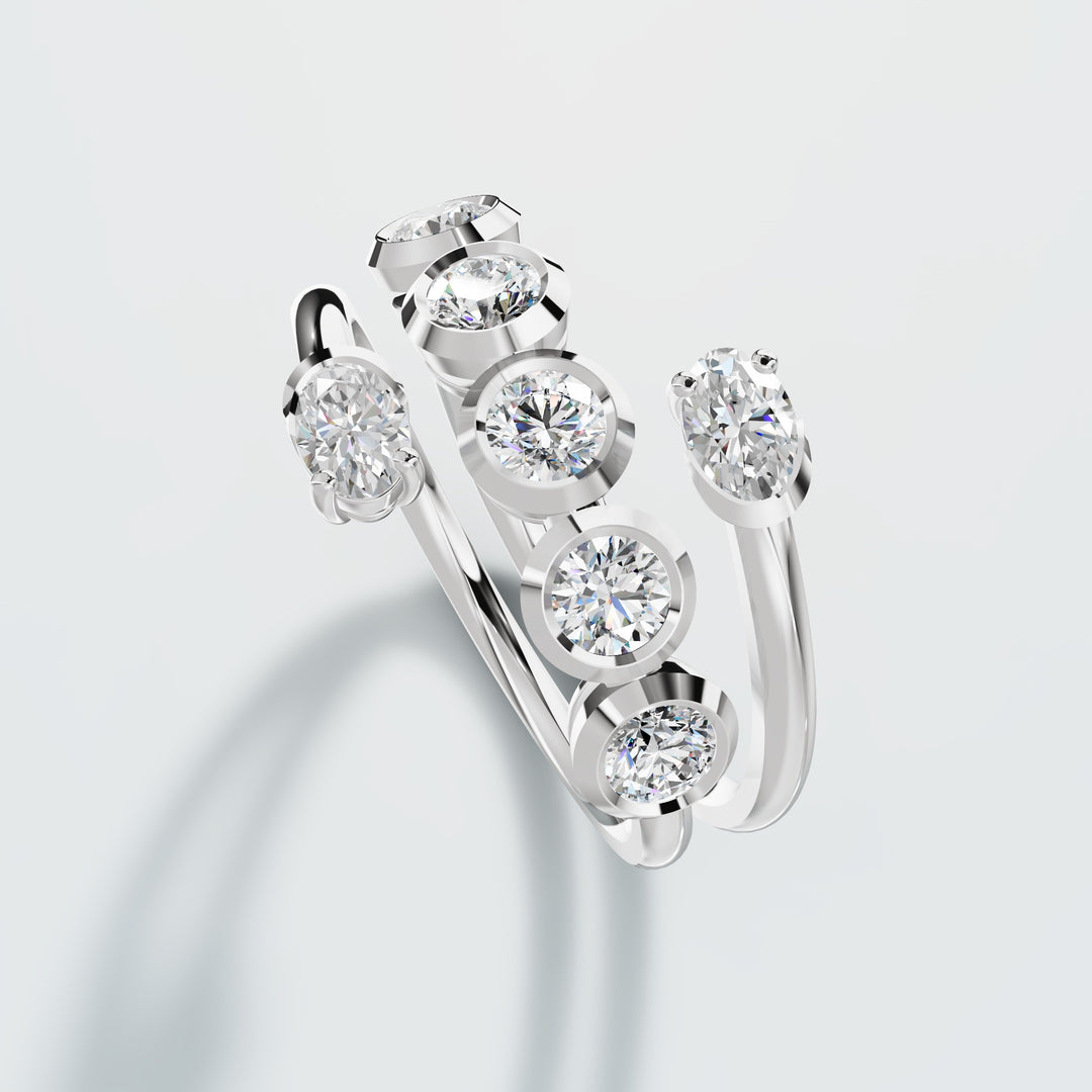 Radiance Row diamond ring