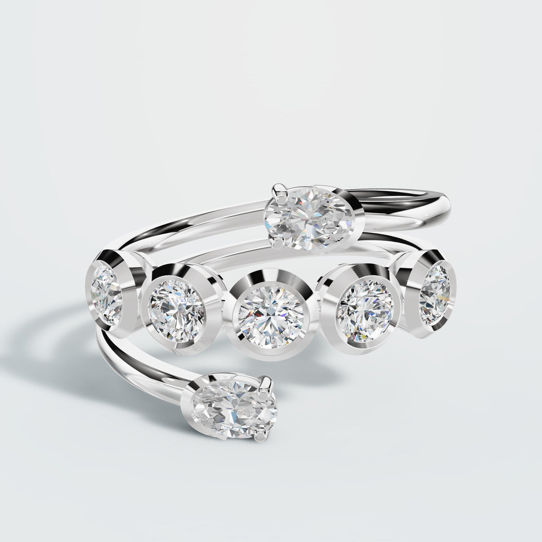 Radiance Row diamond ring