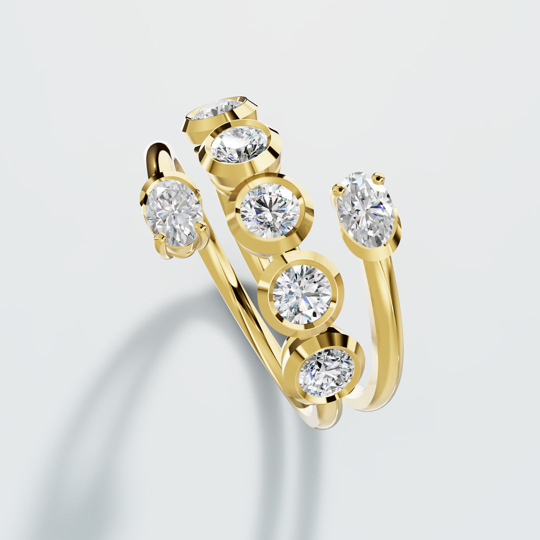 Radiance Row diamond ring