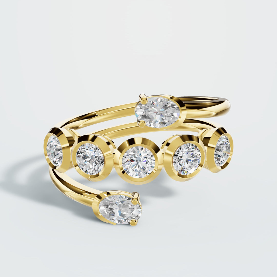 Radiance Row diamond ring