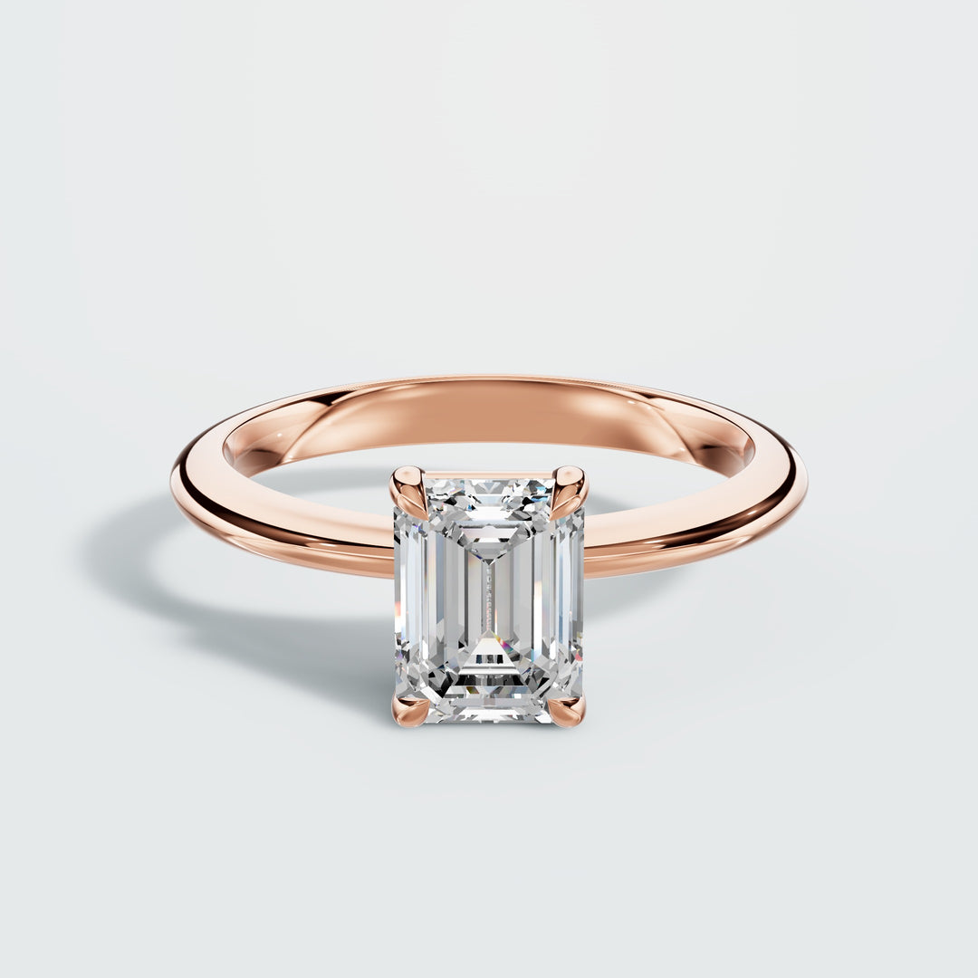 1 Carat Emerald Engagement Ring