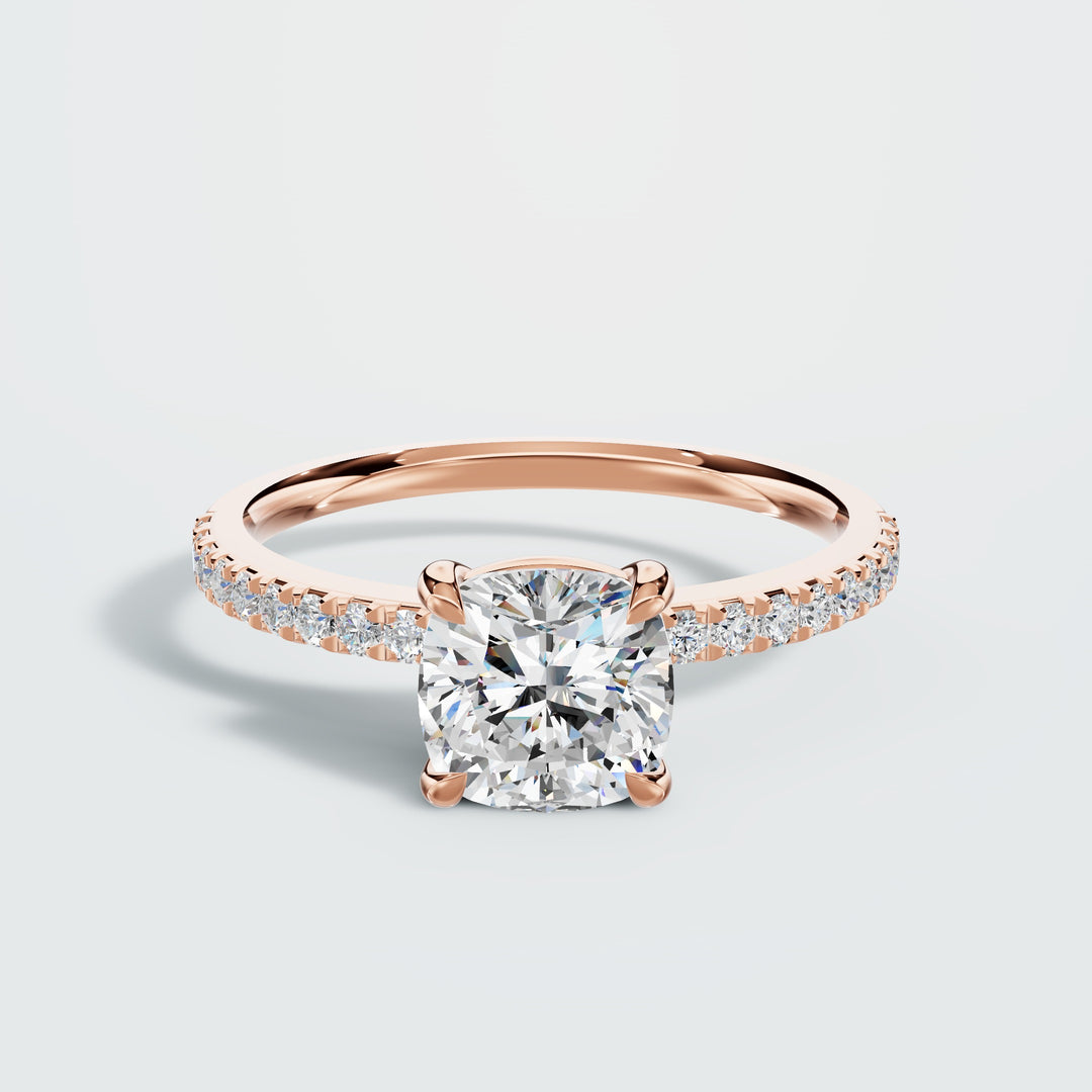 3 carat pave diamond ring