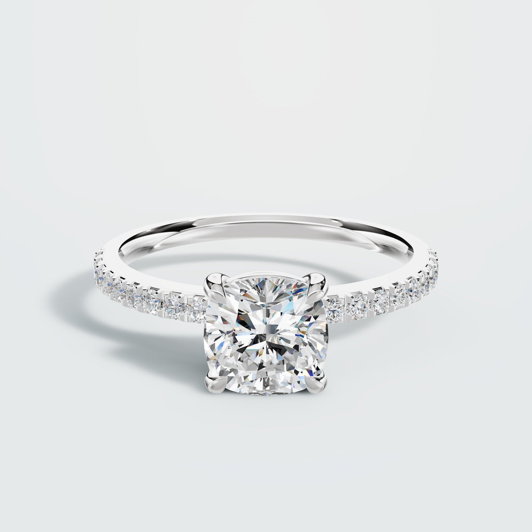 3 carat pave diamond ring
