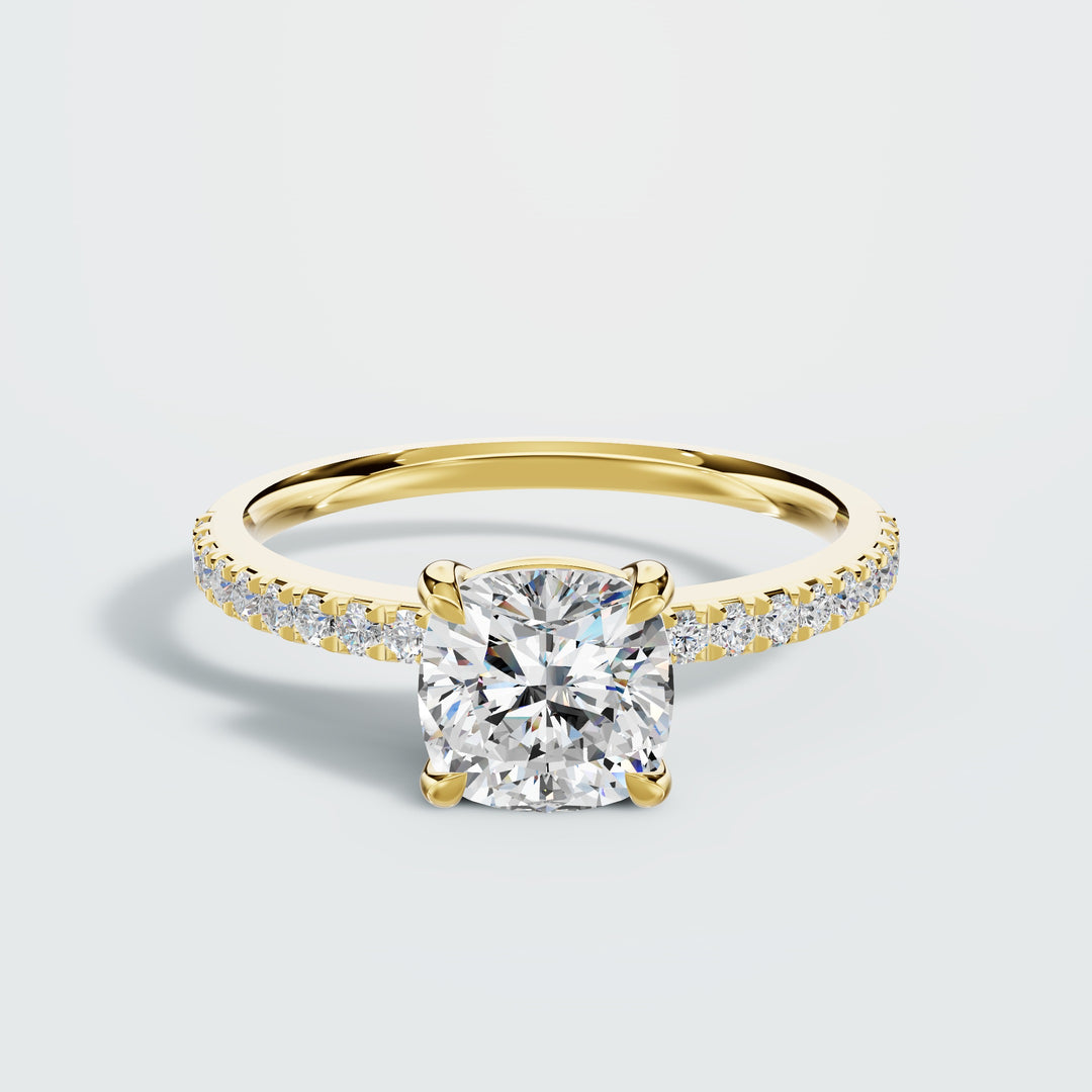 3 carat pave diamond ring