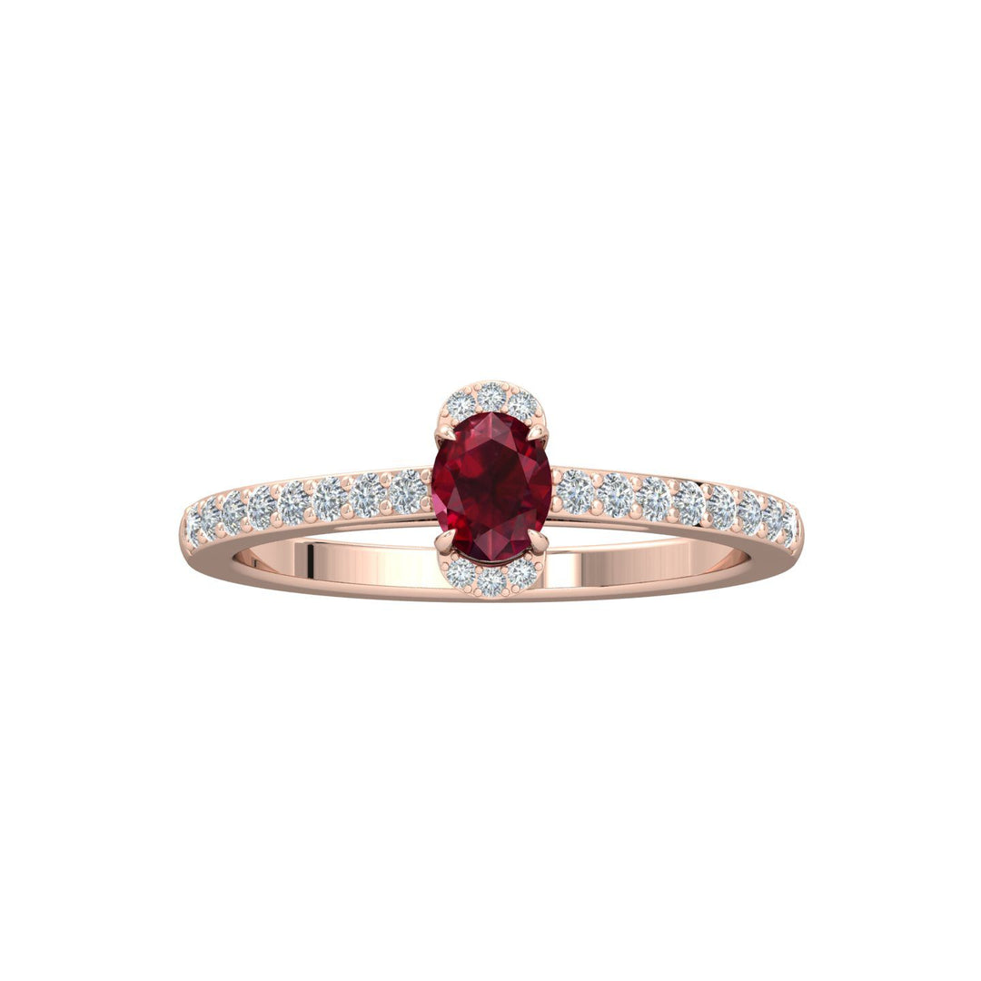 Unique Ruby Diamond Ring