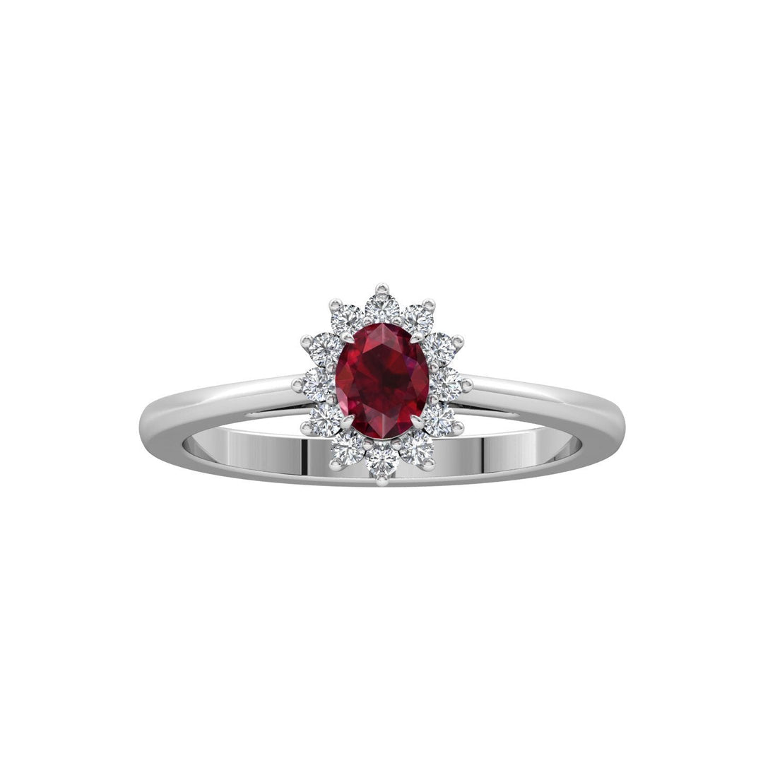 Diana Ruby Diamond Ring