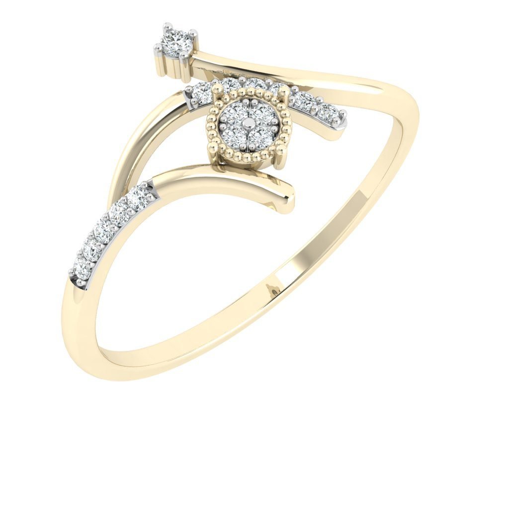 Delicate Milgraine Diamond Ring