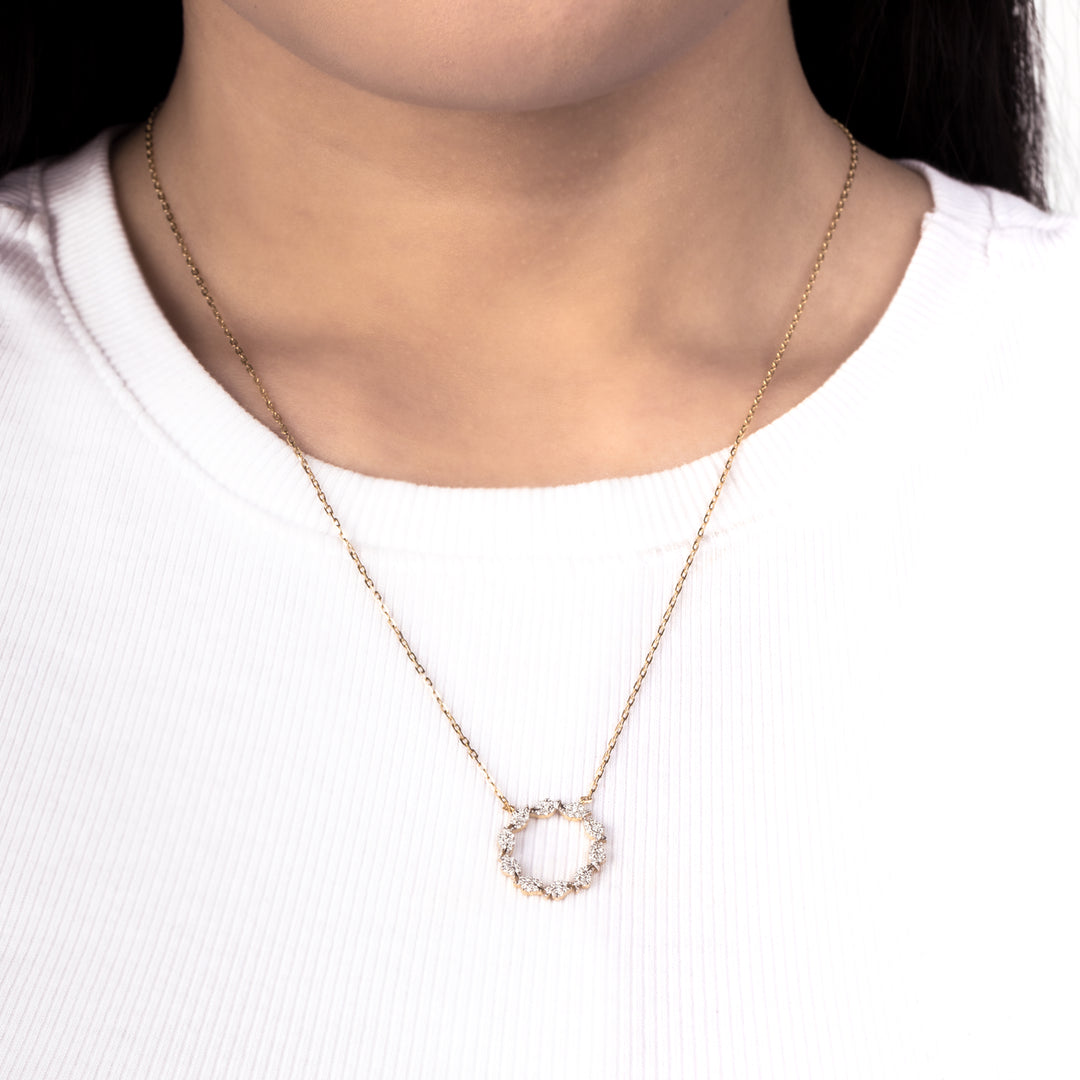 Peace Dove Diamond Necklace