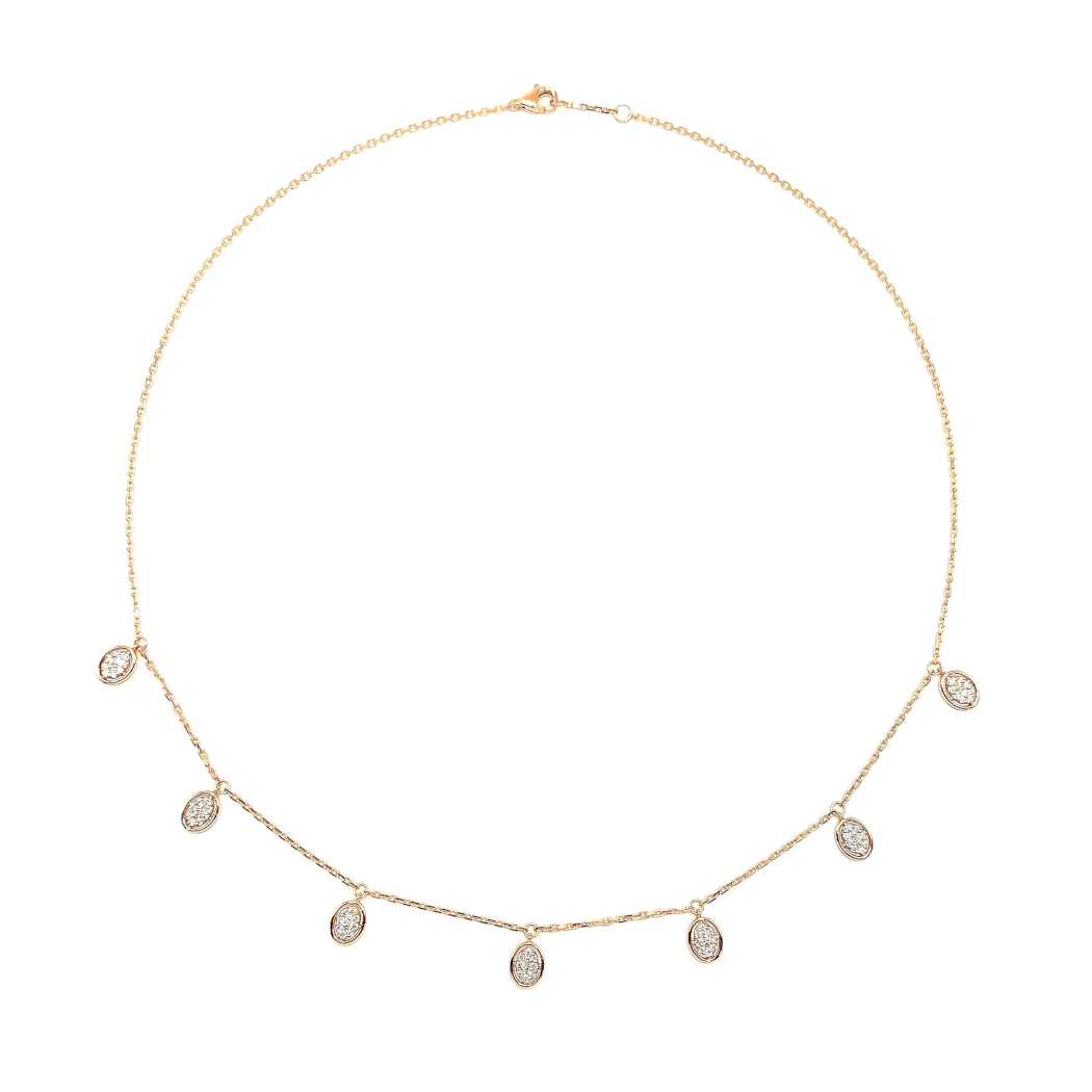 Seven dangle charm necklace