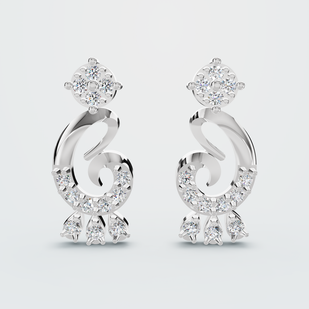 Glimmer Chic Charm Diamond Earrings