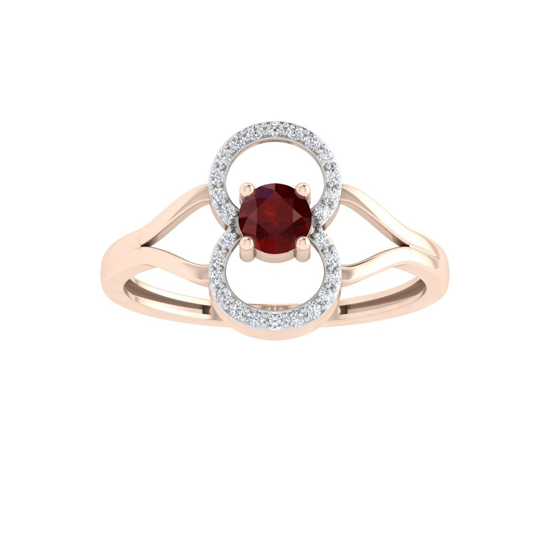 Delicate Band Ruby Ring