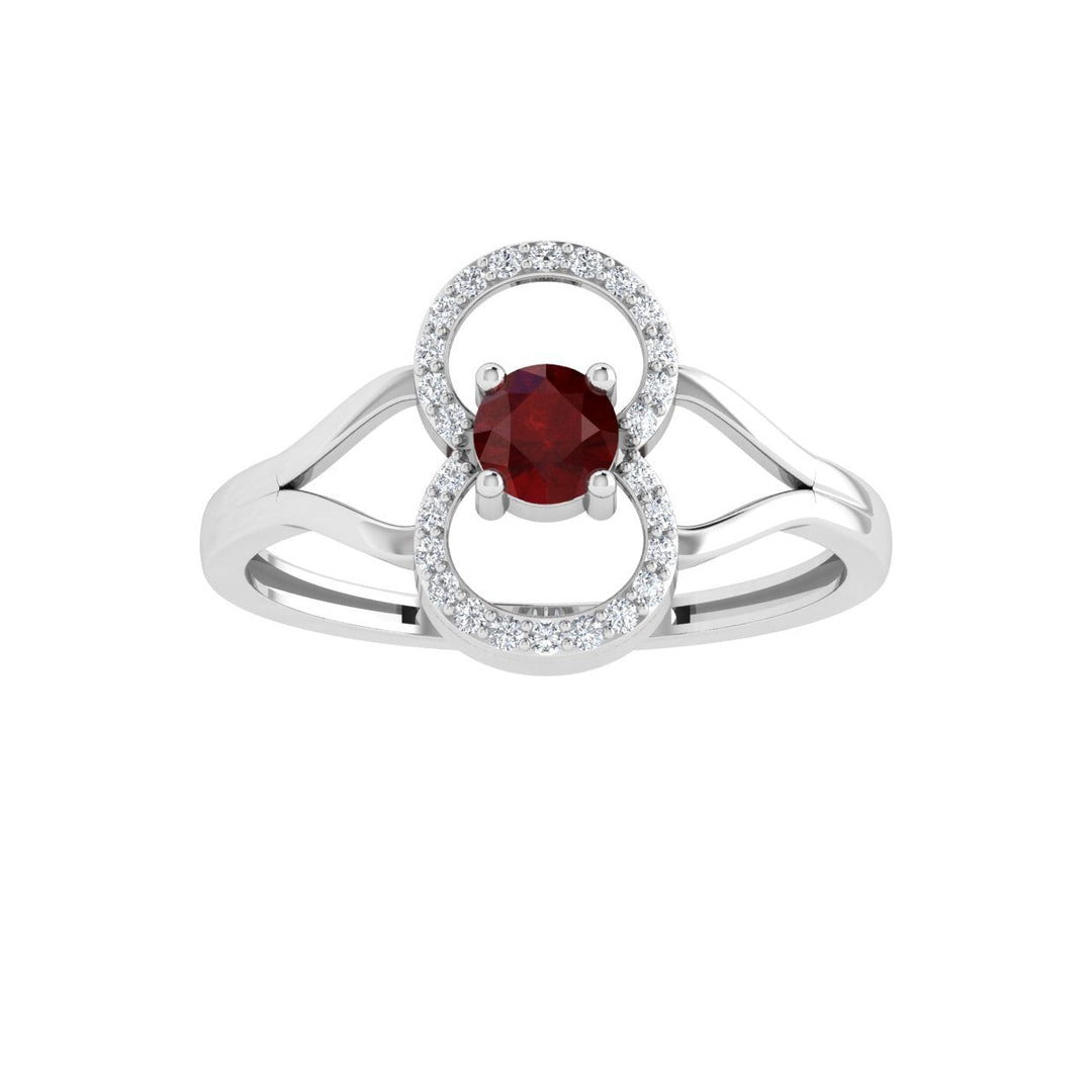 Delicate Band Ruby Ring