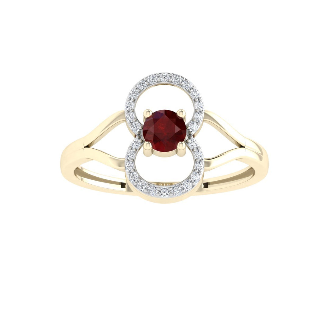 Delicate Band Ruby Ring