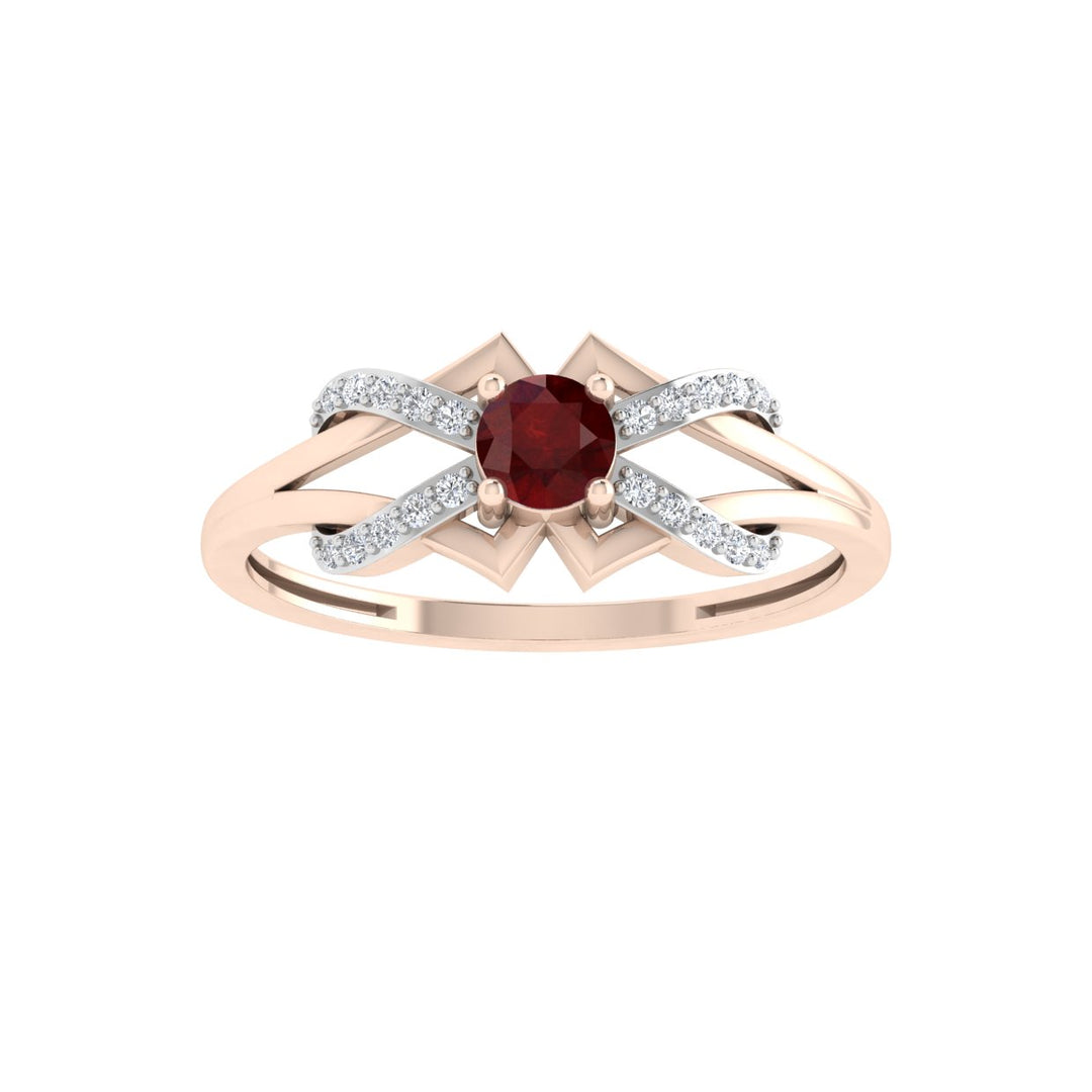 Pretty Band Ruby Ring