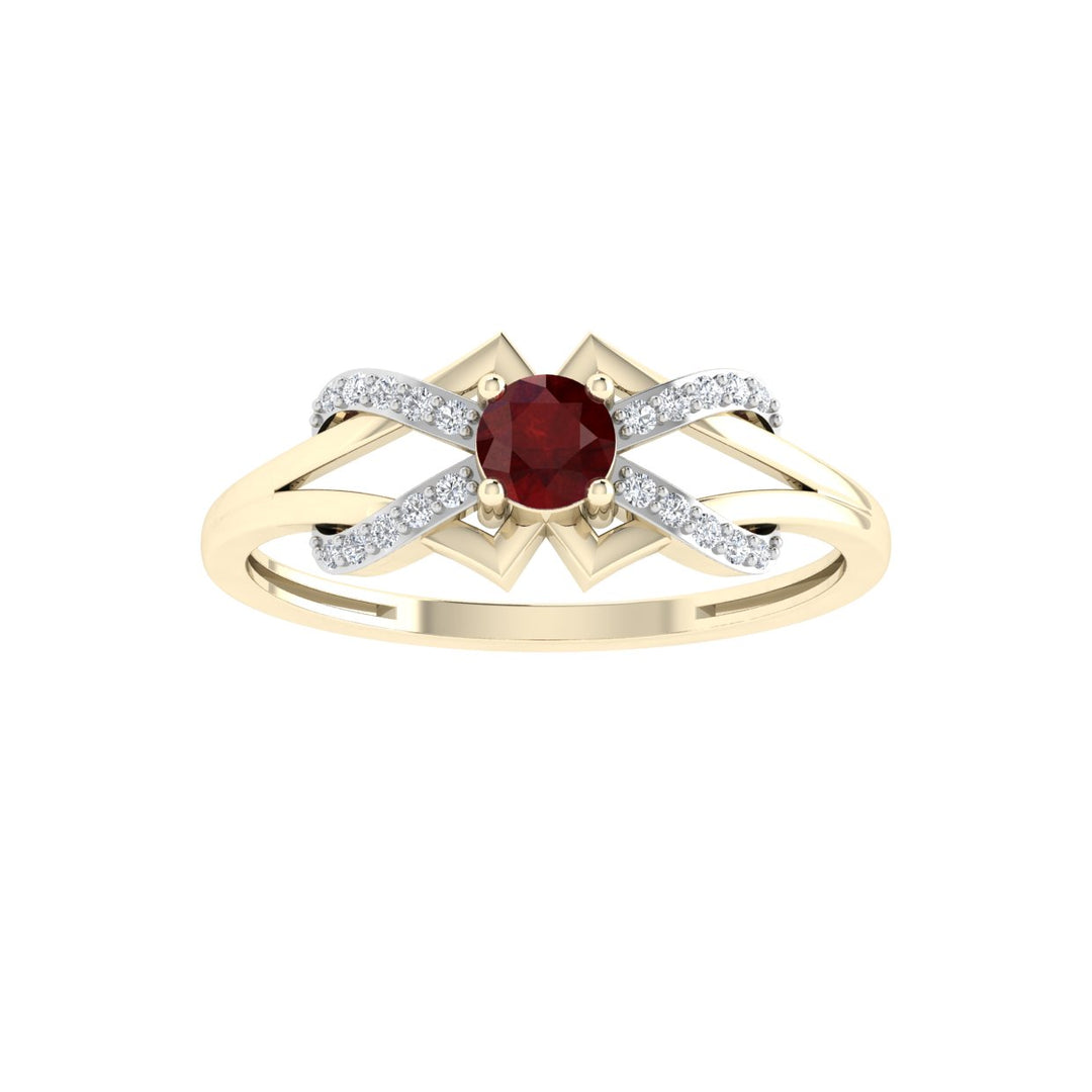 Pretty Band Ruby Ring