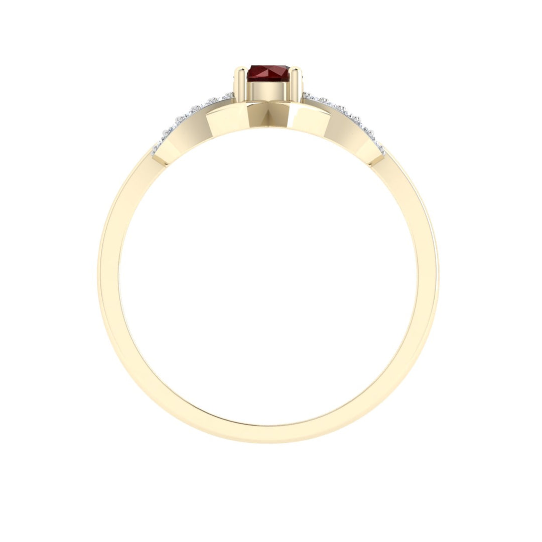 Pretty Band Ruby Ring