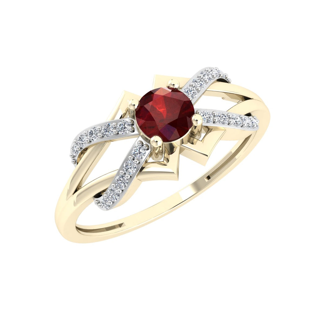 Pretty Band Ruby Ring