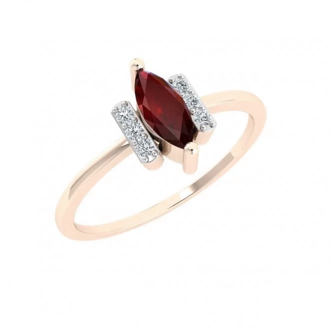 Chic Marquise Ruby Ring