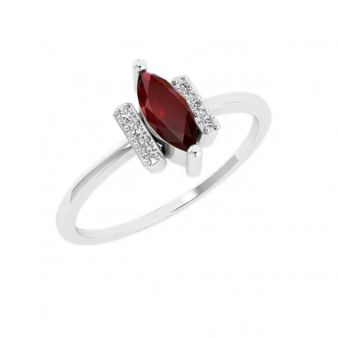 Chic Marquise Ruby Ring