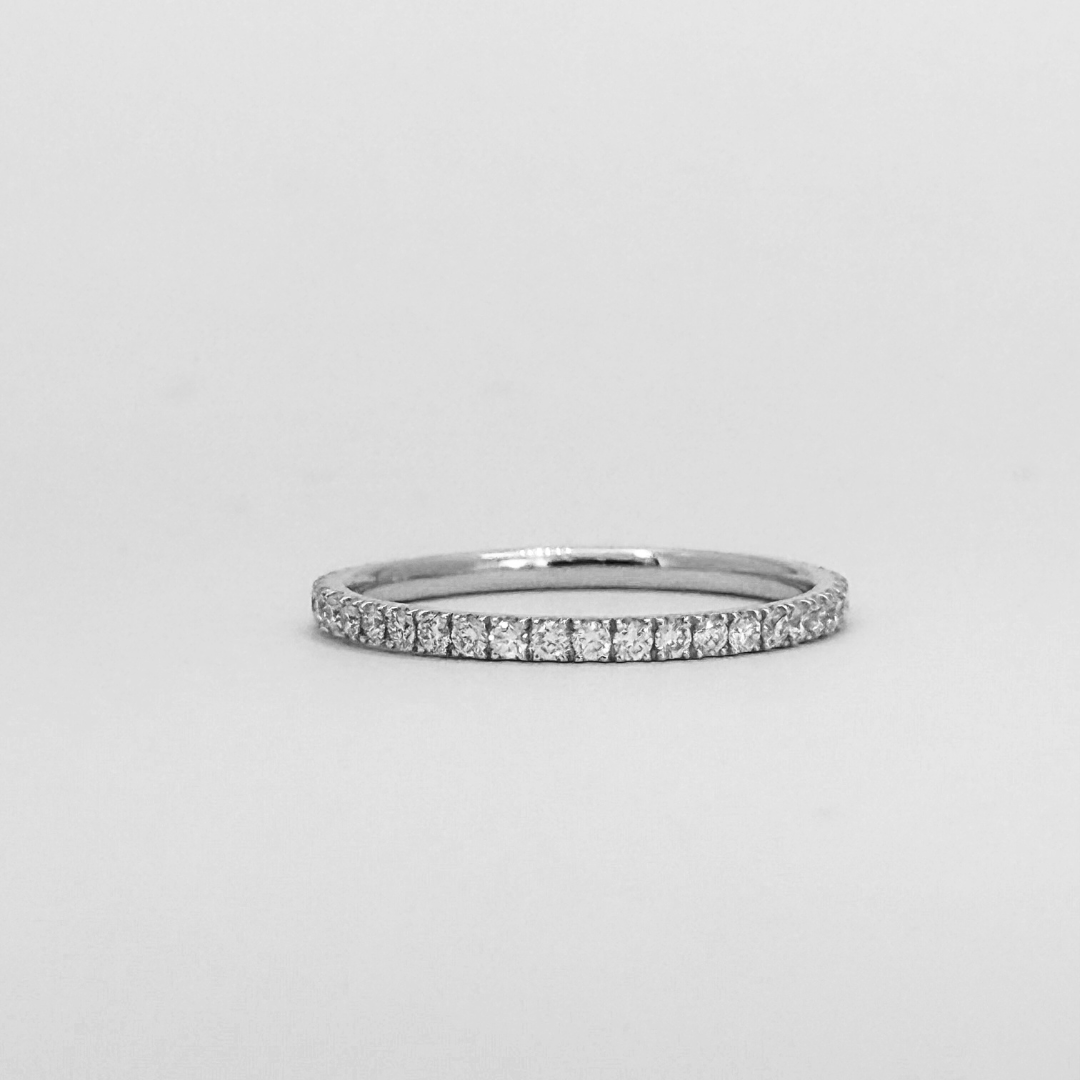 Full Eternity Diamond Ring White Gold