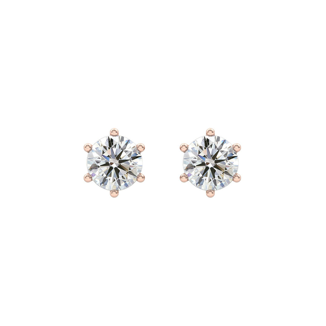 Carat Solitaire Diamond Stud Earrings – Carat Craft Jewellery