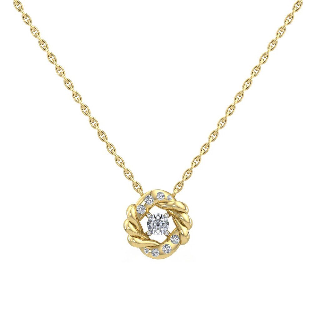 Flora Gold Diamond Necklace