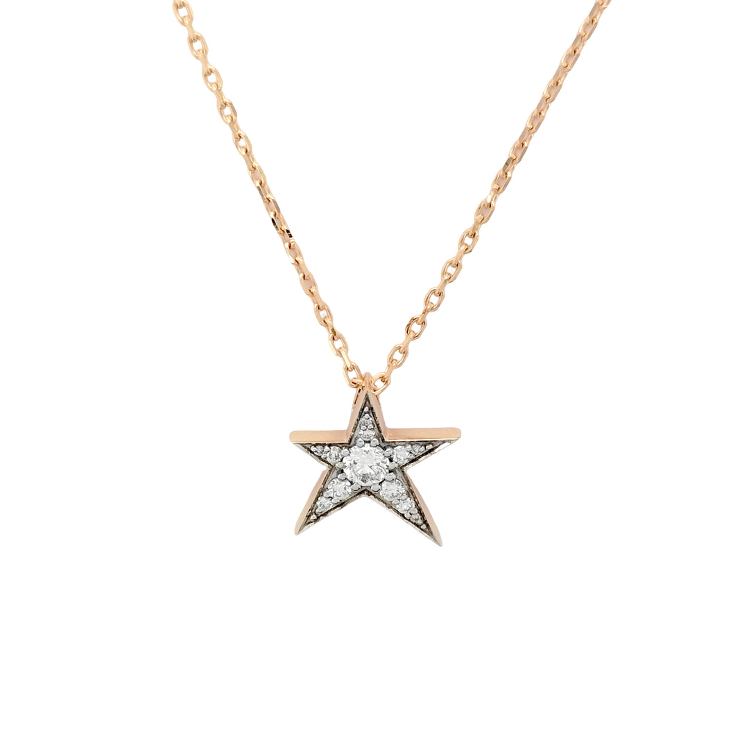 Diamond Star Pendant Necklace