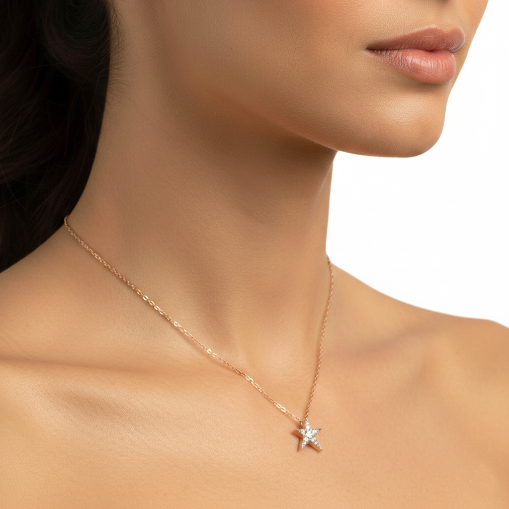 Diamond Star Pendant Necklace