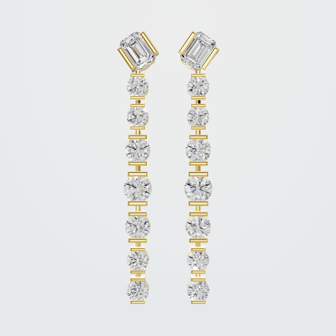 Mixed Drop Earrings