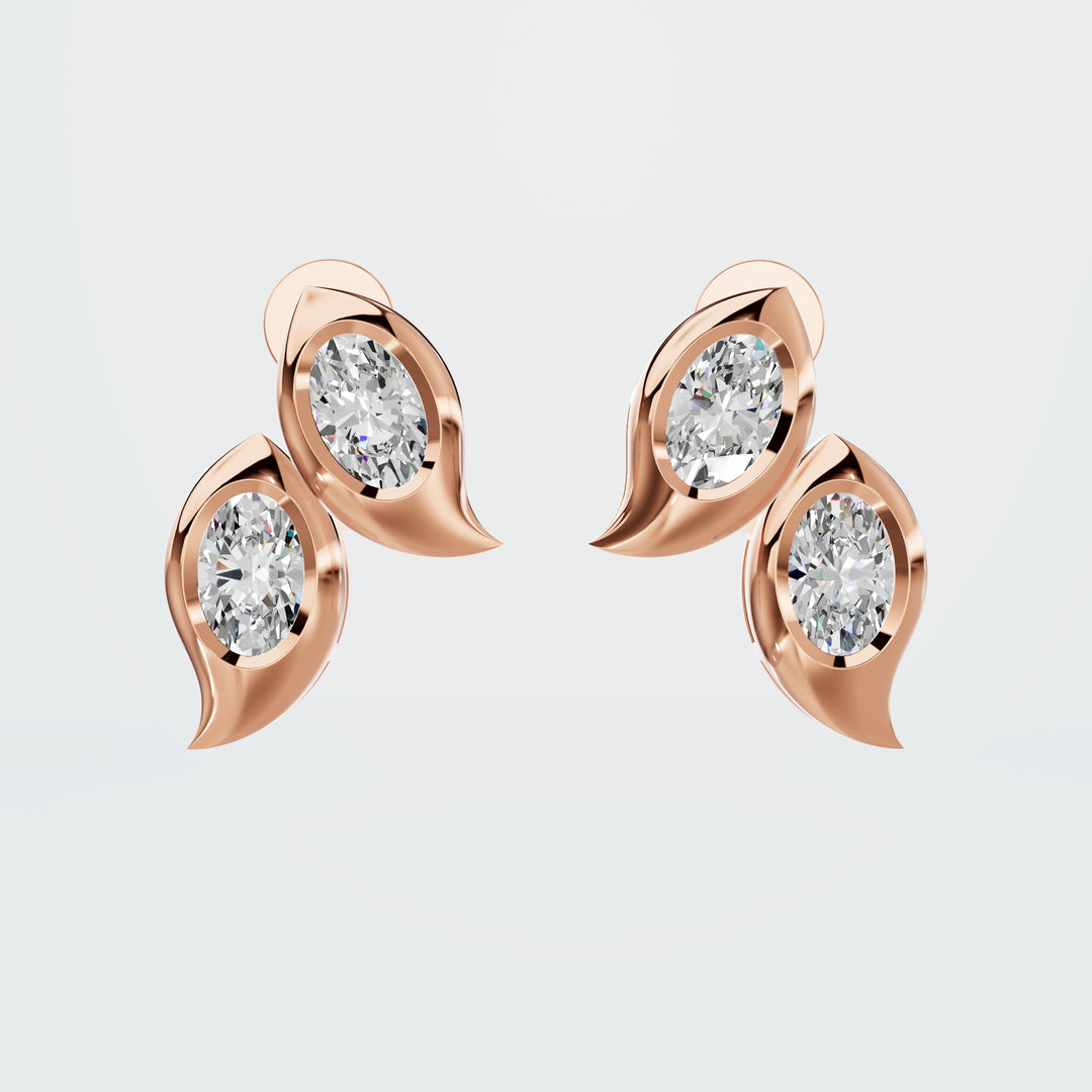 Three stone earring