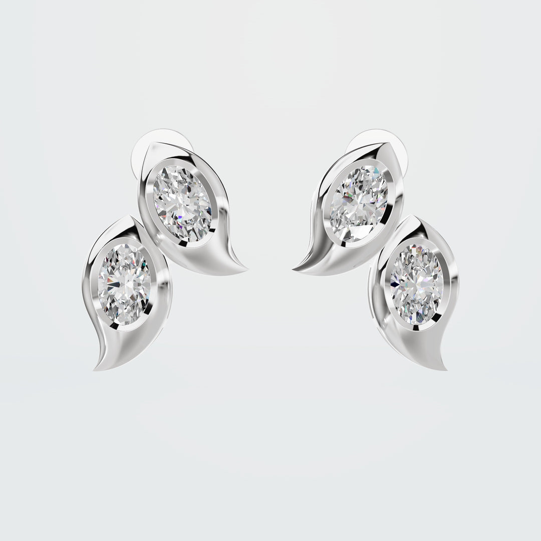 Three stone earring