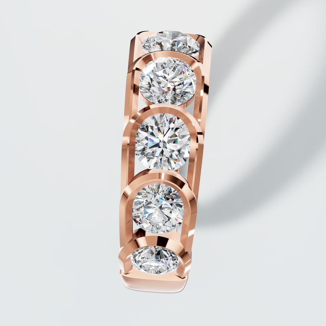 Half Eternity Diamond Band